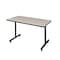 Kobe Rectangle Training Table, 42" W, 29" H, Laminate Top, Maple MKTRCT4230PL - alternate 1